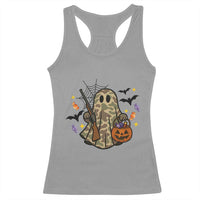 Funny Camo Hunter Halloween Ghost Costume Racerback Tank Top - Wonder Print Shop