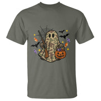 Funny Camo Hunter Halloween Ghost Costume T Shirt - Wonder Print Shop