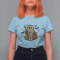 Funny Camo Hunter Halloween Ghost Costume T Shirt For Women - Wonder Print Shop