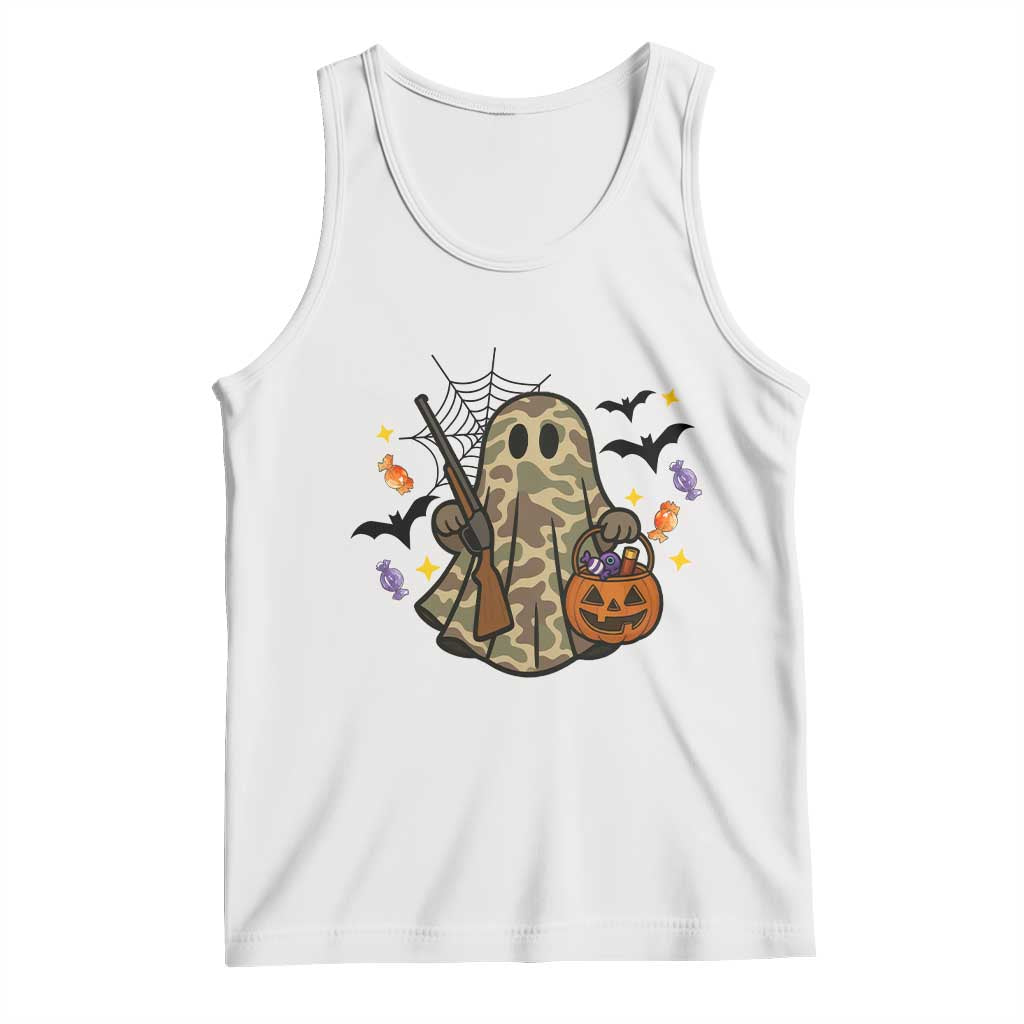 Funny Camo Hunter Halloween Ghost Costume Tank Top - Wonder Print Shop