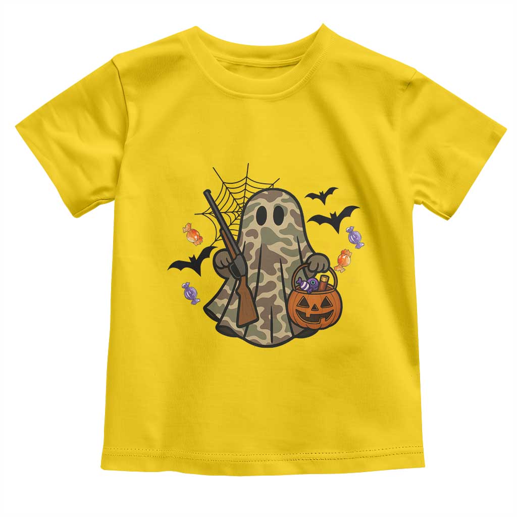 Funny Camo Hunter Halloween Ghost Costume Toddler T Shirt - Wonder Print Shop