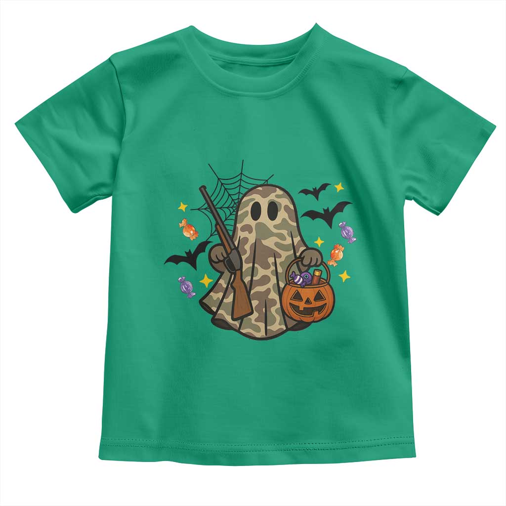 Funny Camo Hunter Halloween Ghost Costume Toddler T Shirt - Wonder Print Shop