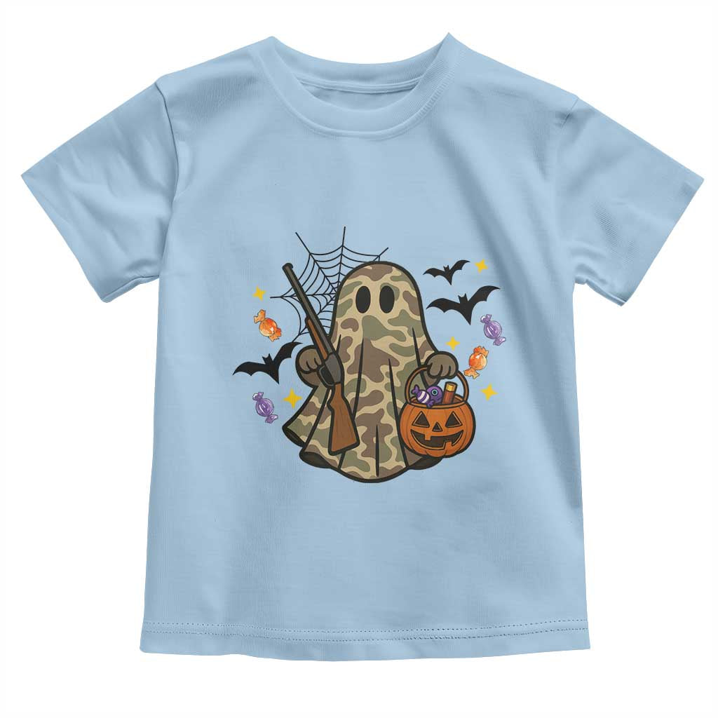 Funny Camo Hunter Halloween Ghost Costume Toddler T Shirt - Wonder Print Shop
