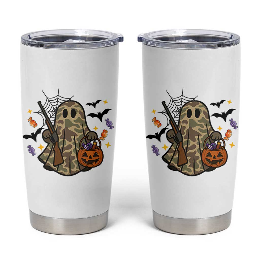 Funny Camo Hunter Halloween Ghost Costume Tumbler Cup