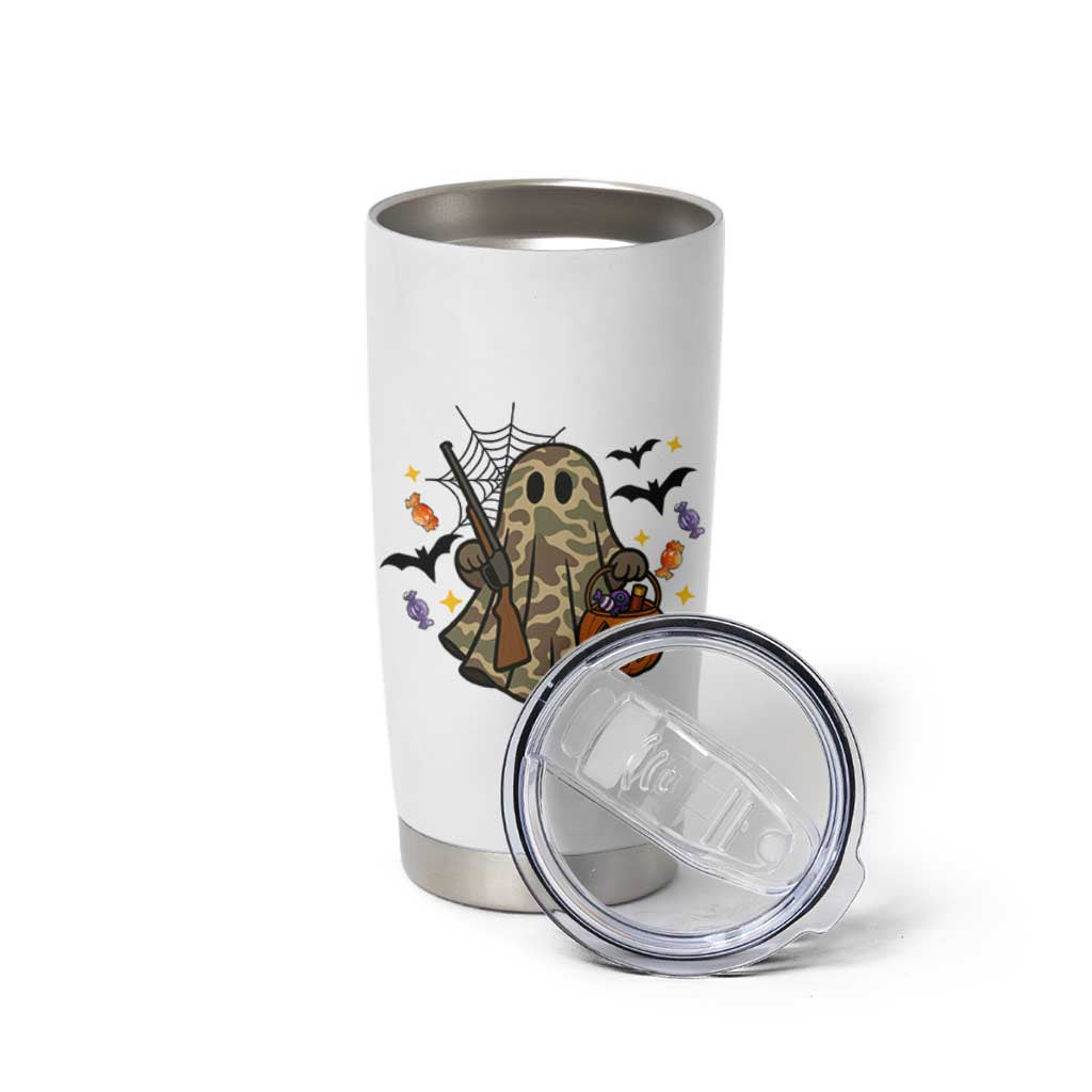 Funny Camo Hunter Halloween Ghost Costume Tumbler Cup