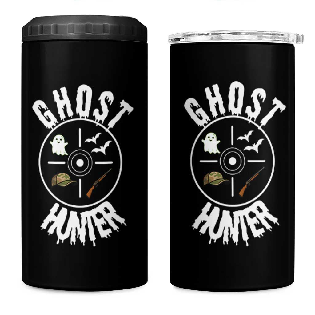 Funny Halloween Ghost Hunter 4 in 1 Can Cooler Tumbler Trick Or Treat Costume