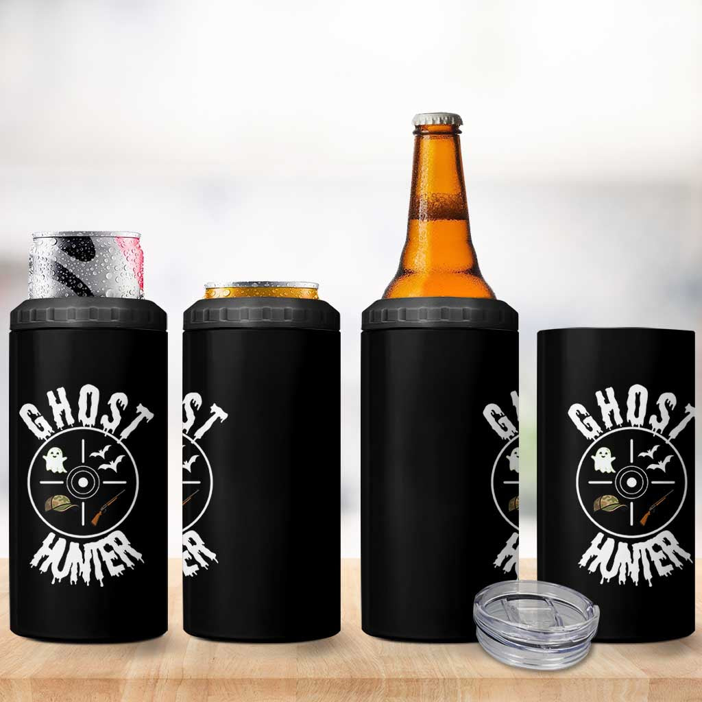 Funny Halloween Ghost Hunter 4 in 1 Can Cooler Tumbler Trick Or Treat Costume
