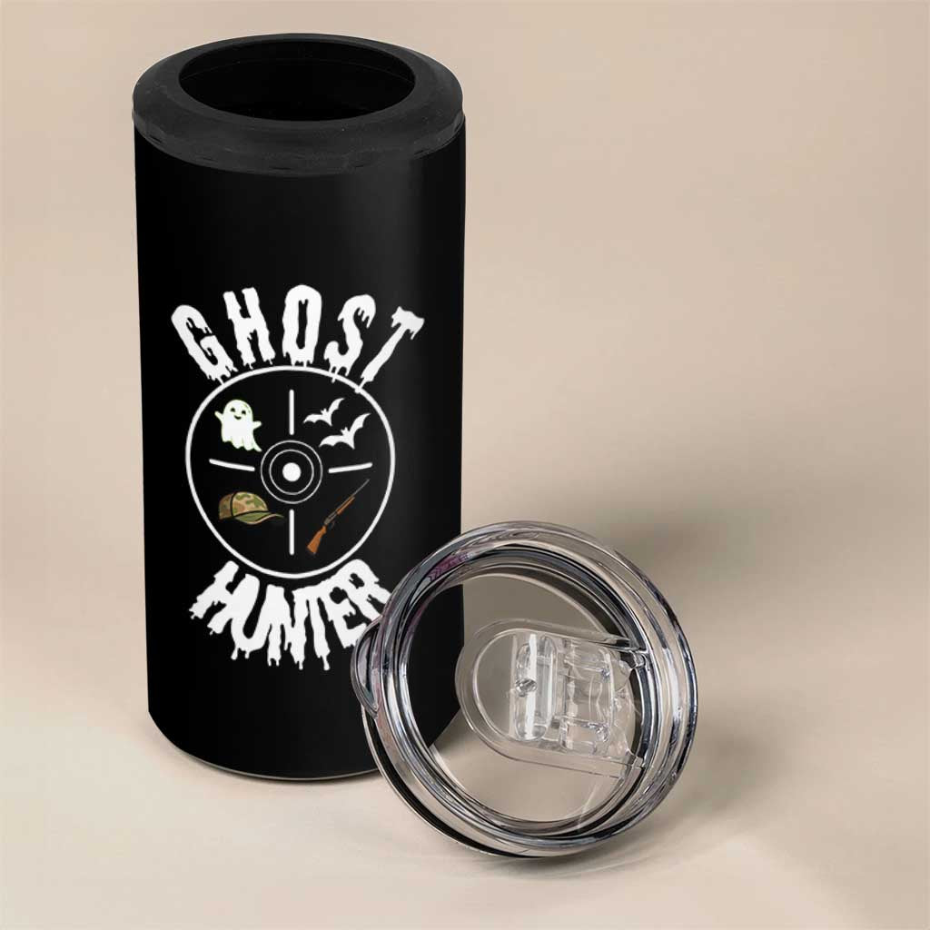 Funny Halloween Ghost Hunter 4 in 1 Can Cooler Tumbler Trick Or Treat Costume