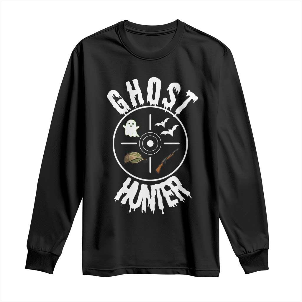 Funny Halloween Ghost Hunter Long Sleeve Shirt Trick Or Treat Costume - Wonder Print Shop