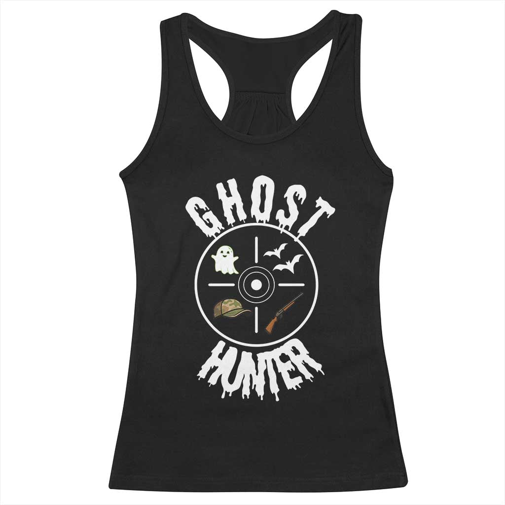 Funny Halloween Ghost Hunter Racerback Tank Top Trick Or Treat Costume - Wonder Print Shop
