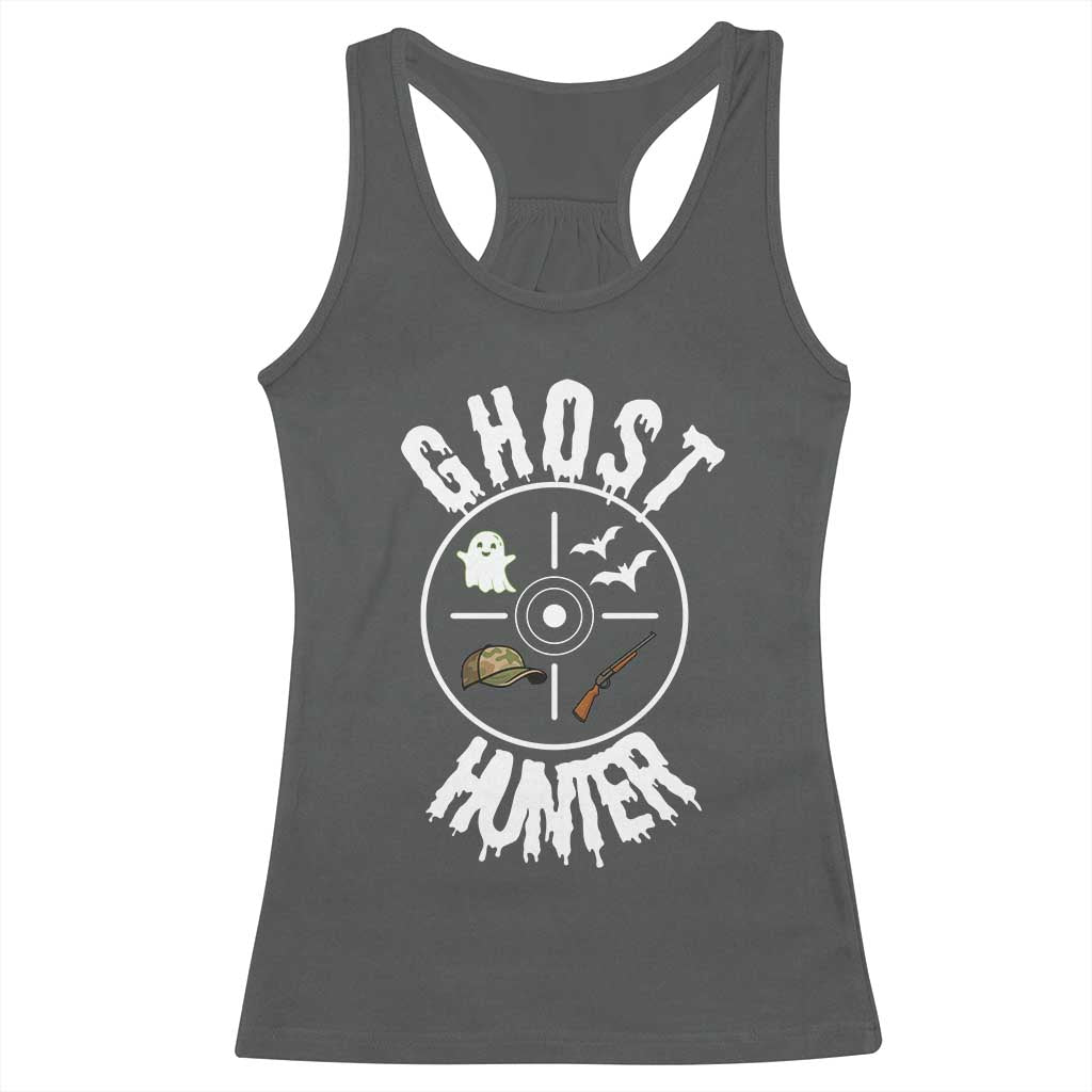 Funny Halloween Ghost Hunter Racerback Tank Top Trick Or Treat Costume - Wonder Print Shop