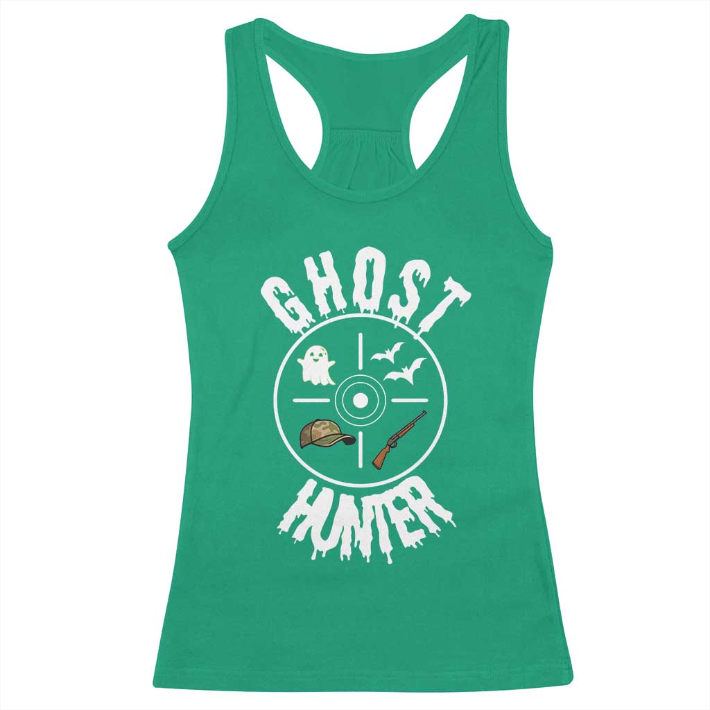 Funny Halloween Ghost Hunter Racerback Tank Top Trick Or Treat Costume - Wonder Print Shop