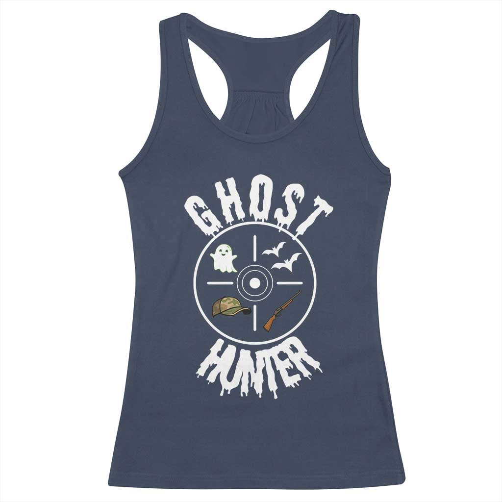 Funny Halloween Ghost Hunter Racerback Tank Top Trick Or Treat Costume - Wonder Print Shop