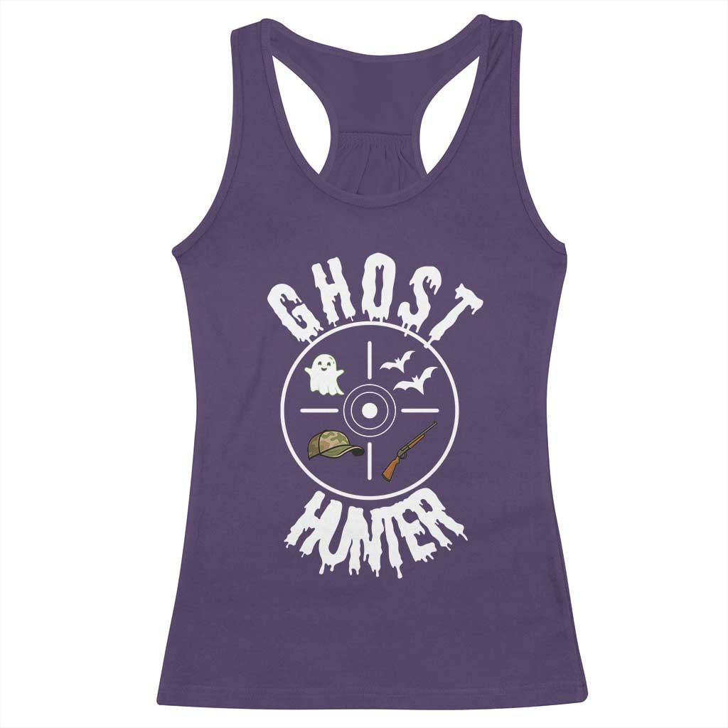 Funny Halloween Ghost Hunter Racerback Tank Top Trick Or Treat Costume - Wonder Print Shop