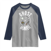 Funny Halloween Ghost Hunter Raglan Shirt Trick Or Treat Costume - Wonder Print Shop