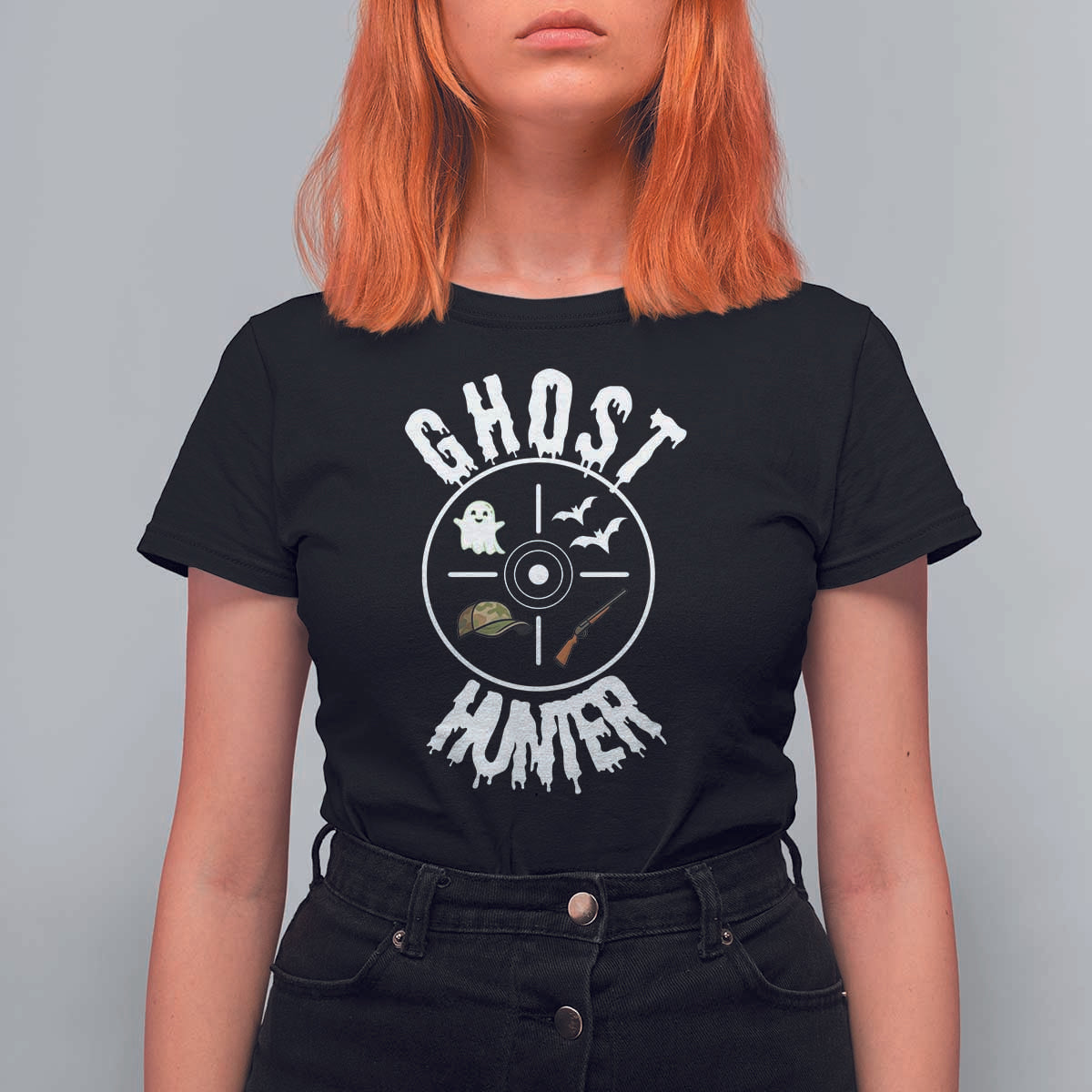 Funny Halloween Ghost Hunter T Shirt For Women Trick Or Treat Costume - Wonder Print Shop