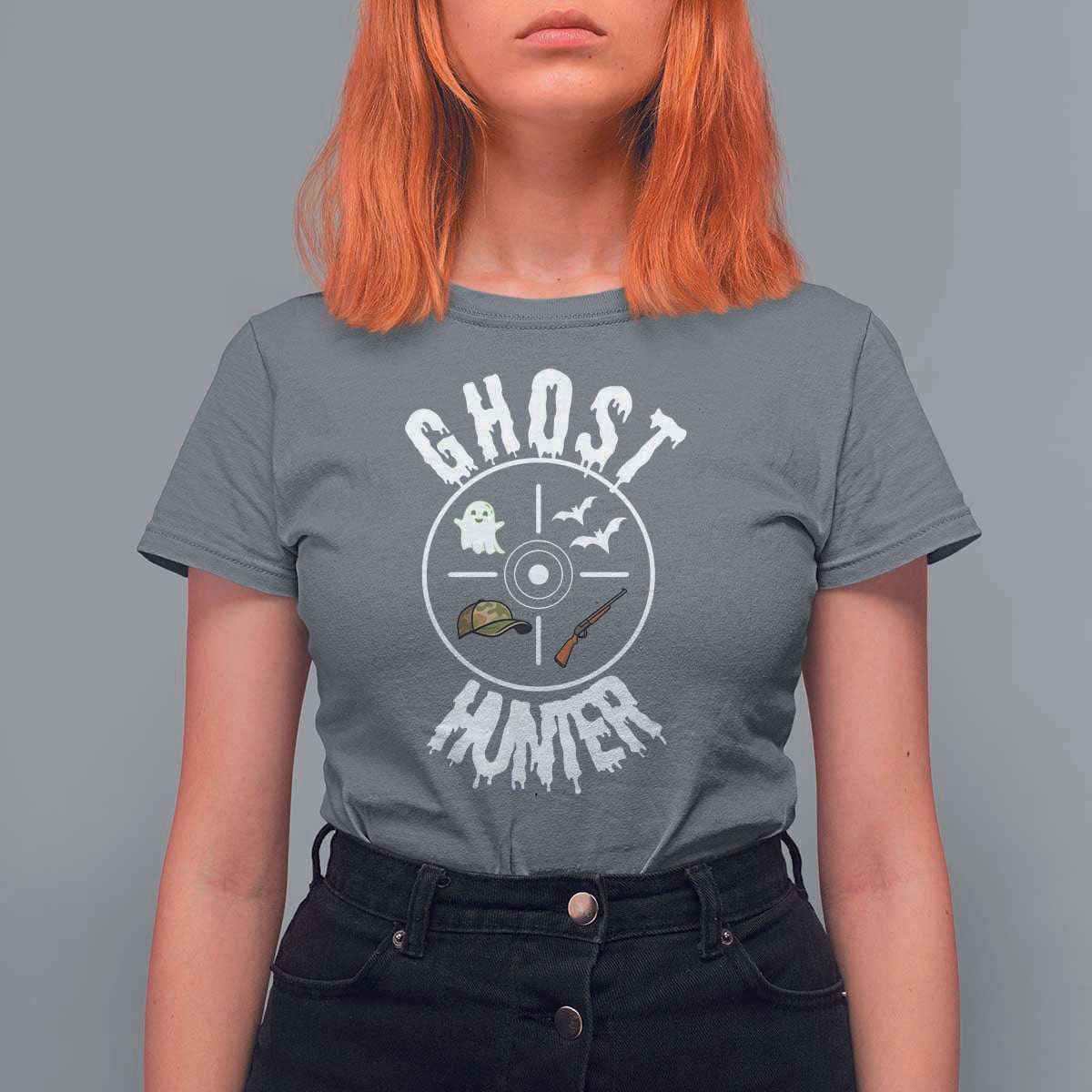 Funny Halloween Ghost Hunter T Shirt For Women Trick Or Treat Costume - Wonder Print Shop
