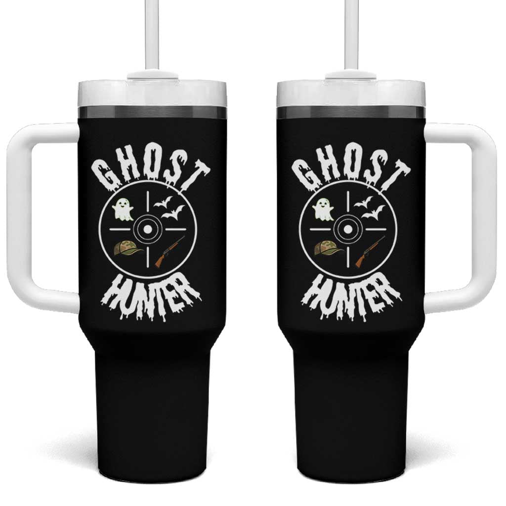 Funny Halloween Ghost Hunter Tumbler With Handle Trick Or Treat Costume