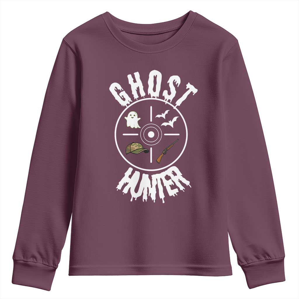Funny Halloween Ghost Hunter Youth Sweatshirt Trick Or Treat Costume - Wonder Print Shop