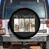 Santa Funny Christmas Hunter Look Spare Tire Cover He Is Hunting - Wonder Print Shop