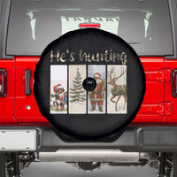 Santa Funny Christmas Hunter Look Spare Tire Cover He Is Hunting - Wonder Print Shop