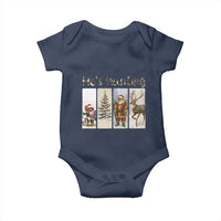 Santa Funny Christmas Hunter Look Baby Onesie He Is Hunting - Wonder Print Shop