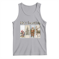 Santa Funny Christmas Hunter Look Tank Top He Is Hunting - Wonder Print Shop