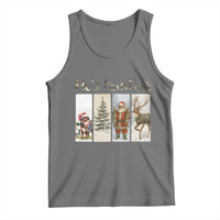 Santa Funny Christmas Hunter Look Tank Top He Is Hunting - Wonder Print Shop