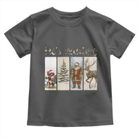 Santa Funny Christmas Hunter Look Toddler T Shirt He Is Hunting - Wonder Print Shop