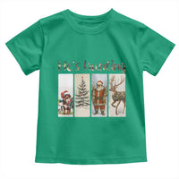 Santa Funny Christmas Hunter Look Toddler T Shirt He Is Hunting - Wonder Print Shop