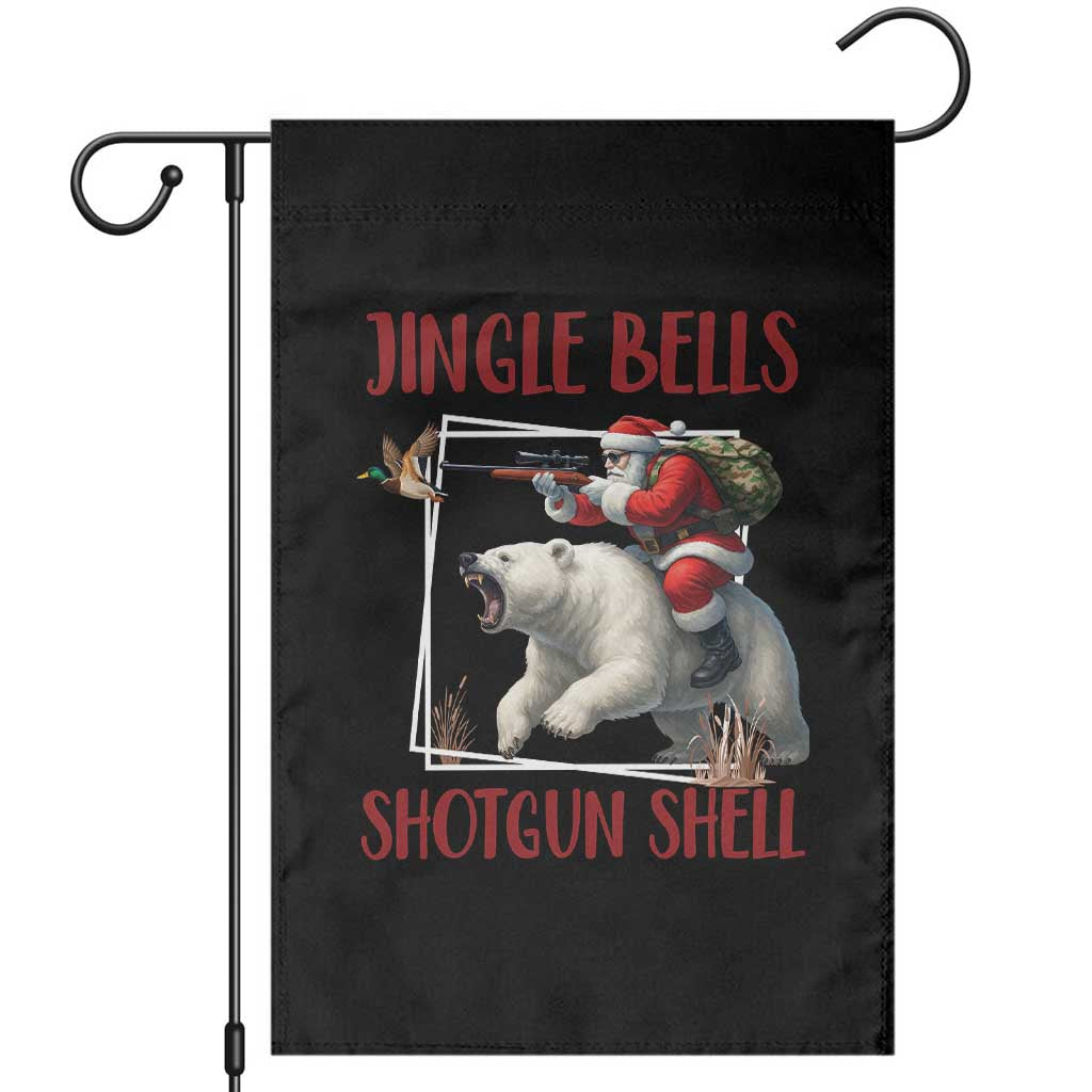 Funny Christmas Hunting Garden Flag Jingle Bells Shotgun Shells - Wonder Print Shop