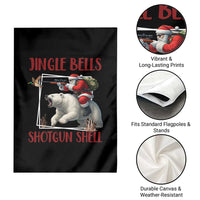 Funny Christmas Hunting Garden Flag Jingle Bells Shotgun Shells - Wonder Print Shop