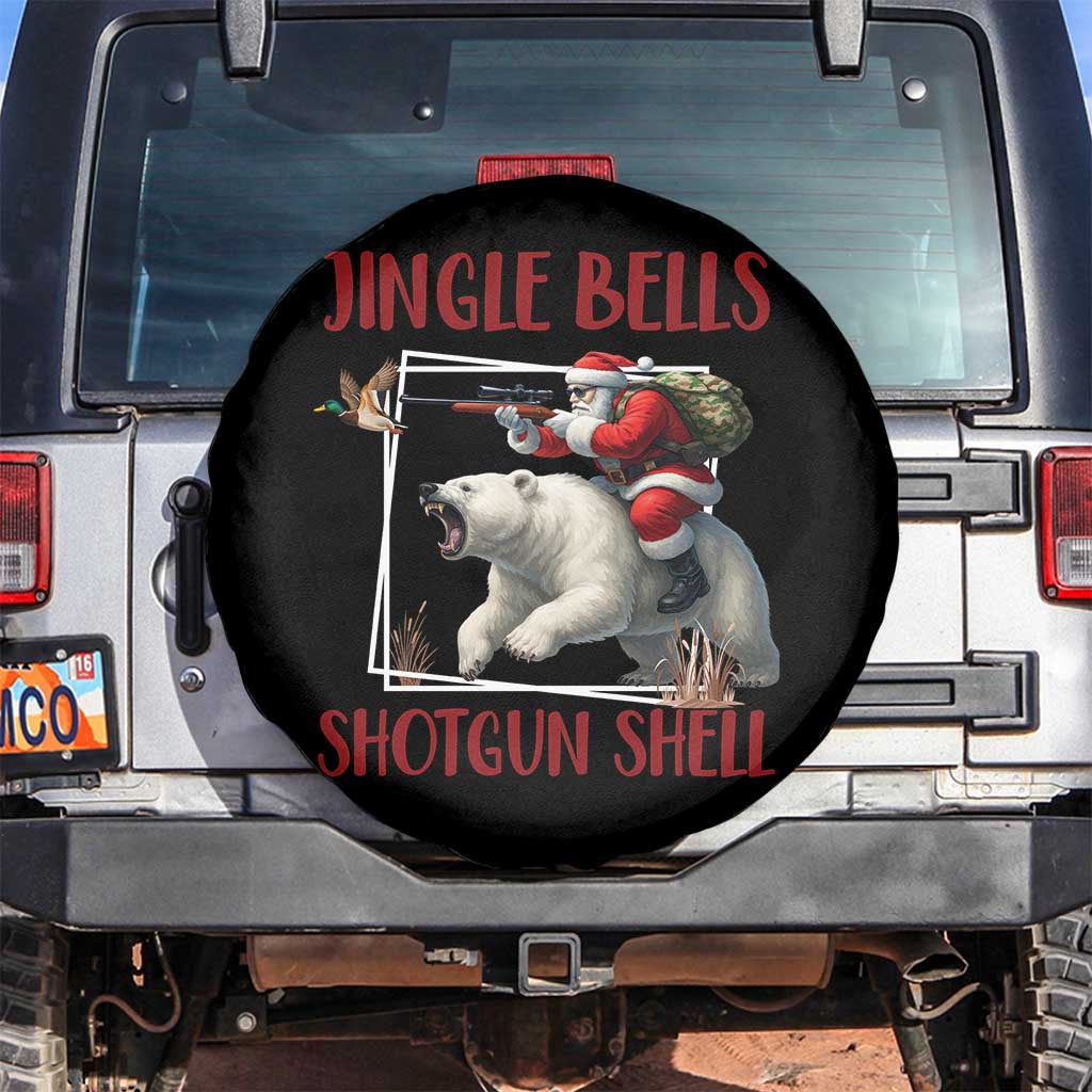 Funny Christmas Hunting Spare Tire Cover Jingle Bells Shotgun Shells - Wonder Print Shop