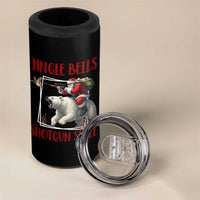 Funny Christmas Hunting 4 in 1 Can Cooler Tumbler Jingle Bells Shotgun Shells