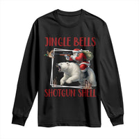 Funny Christmas Hunting Long Sleeve Shirt Jingle Bells Shotgun Shells - Wonder Print Shop