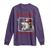 Funny Christmas Hunting Long Sleeve Shirt Jingle Bells Shotgun Shells - Wonder Print Shop