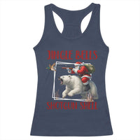 Funny Christmas Hunting Racerback Tank Top Jingle Bells Shotgun Shells - Wonder Print Shop