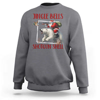 Funny Christmas Hunting Sweatshirt Jingle Bells Shotgun Shells - Wonder Print Shop