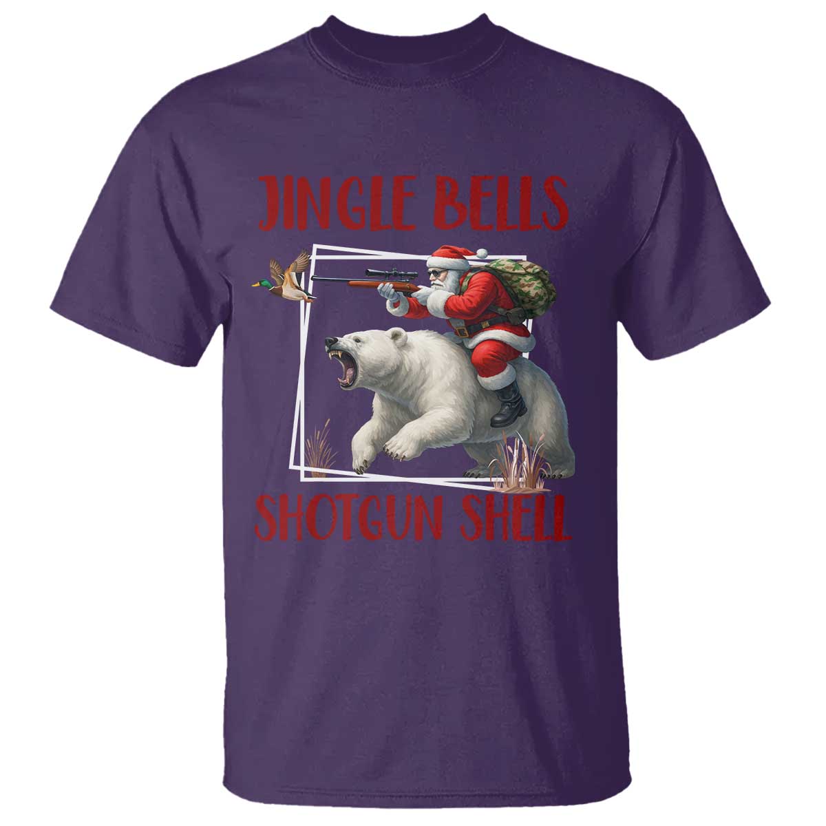 Funny Christmas Hunting T Shirt Jingle Bells Shotgun Shells - Wonder Print Shop