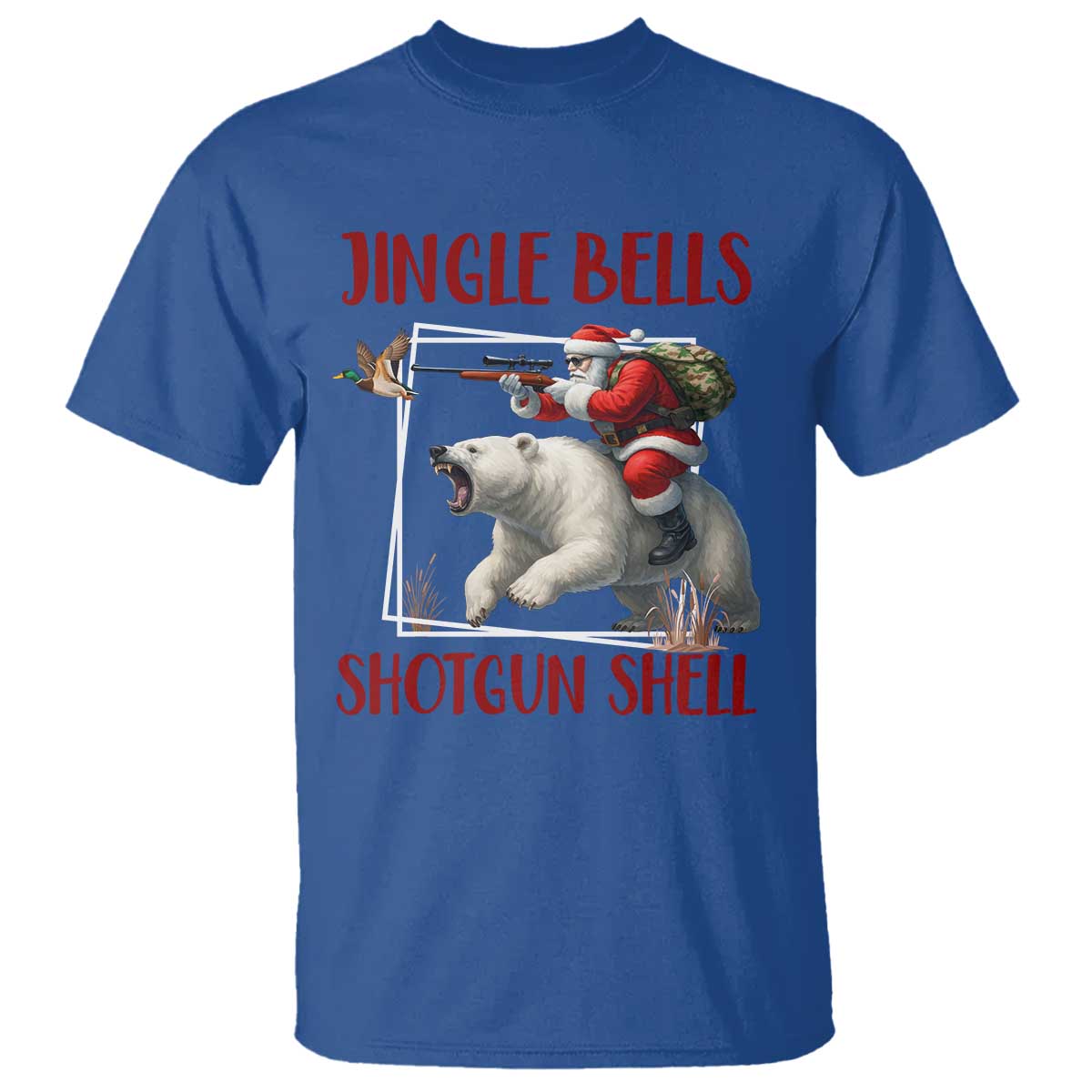 Funny Christmas Hunting T Shirt Jingle Bells Shotgun Shells - Wonder Print Shop