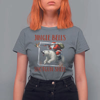 Funny Christmas Hunting T Shirt For Women Jingle Bells Shotgun Shells - Wonder Print Shop