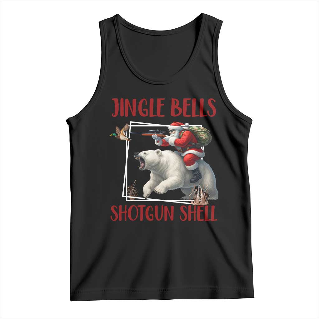 Funny Christmas Hunting Tank Top Jingle Bells Shotgun Shells - Wonder Print Shop