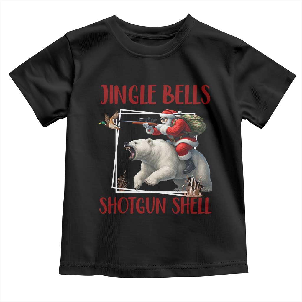 Funny Christmas Hunting Toddler T Shirt Jingle Bells Shotgun Shells - Wonder Print Shop