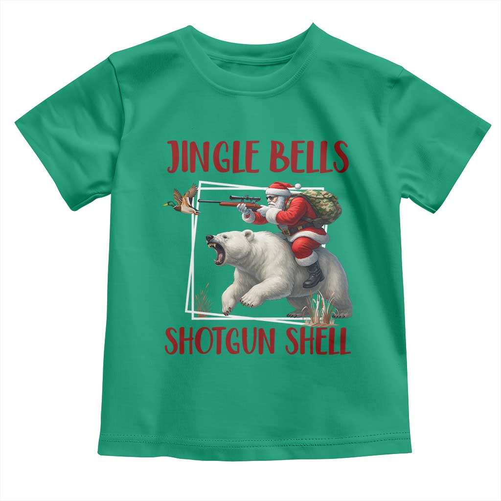 Funny Christmas Hunting Toddler T Shirt Jingle Bells Shotgun Shells - Wonder Print Shop