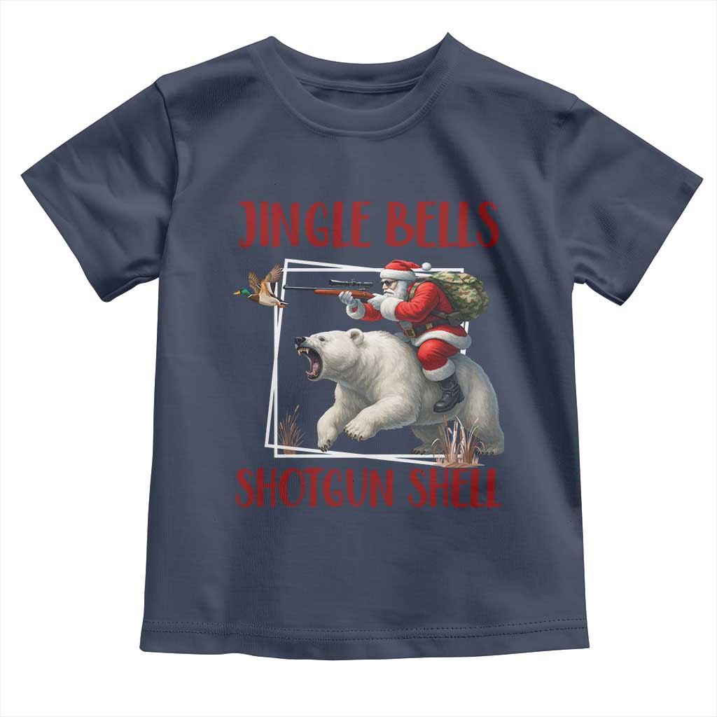 Funny Christmas Hunting Toddler T Shirt Jingle Bells Shotgun Shells - Wonder Print Shop