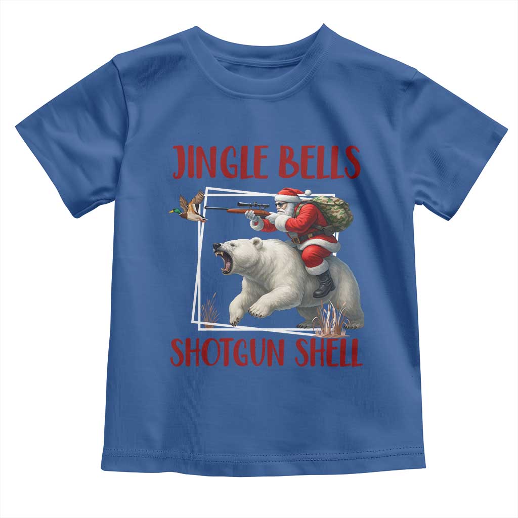 Funny Christmas Hunting Toddler T Shirt Jingle Bells Shotgun Shells - Wonder Print Shop