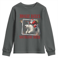 Funny Christmas Hunting Youth Sweatshirt Jingle Bells Shotgun Shells - Wonder Print Shop