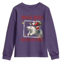 Funny Christmas Hunting Youth Sweatshirt Jingle Bells Shotgun Shells - Wonder Print Shop