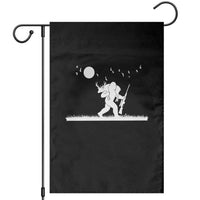 Sasquatch Hunter With Rifle Garden Flag Funny Bigfoot Outdoor Design - Wonder Print Shop
