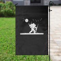Sasquatch Hunter With Rifle Garden Flag Funny Bigfoot Outdoor Design - Wonder Print Shop
